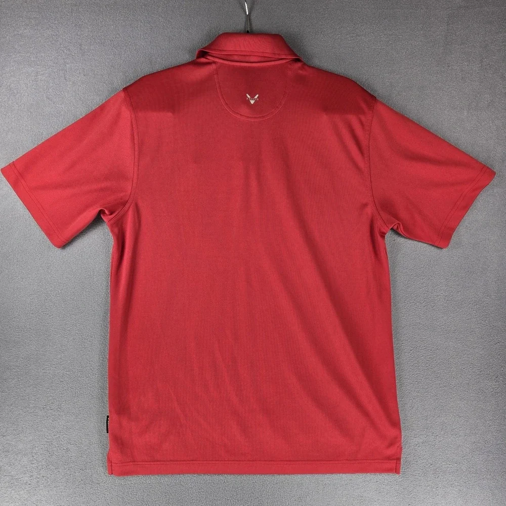 Callaway Golf‎ Shirt X Series Polo Red Mens Medium Stretch Performance Bomb - Picture 6 of 10